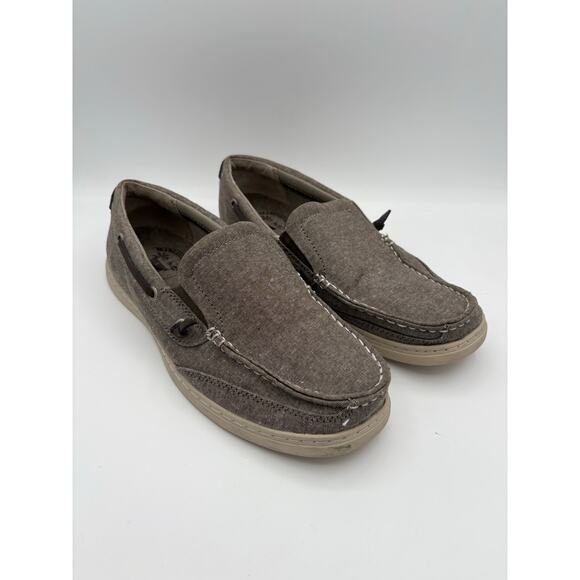 Margaritaville Casual Canvas Boat Shoes Gray Size 9 - Picture 1 of 7